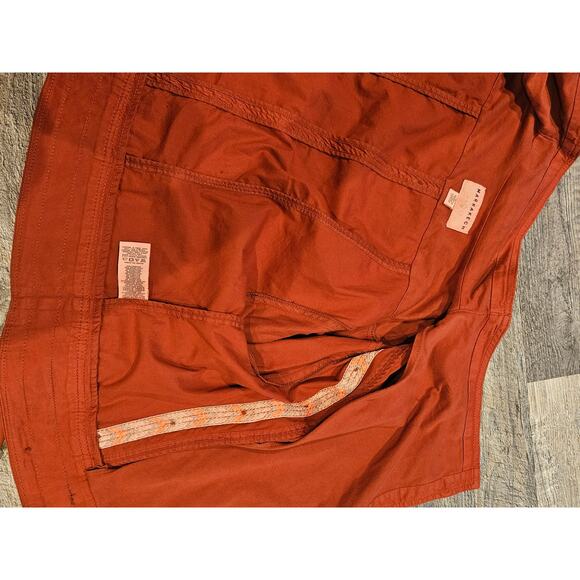 Anthropologie Marrakech Henna Moto Jacket Burnt Orange large Button - Picture 3 of 9